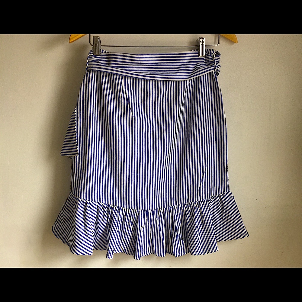 POOKIE & SEBASTIAN Ruffle Striped Skirt - Picture 3 of 7